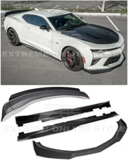 ZL1 1LE Track Style Front Splitter Side Skirts Rear Spoiler For 16-Up Camaro SS