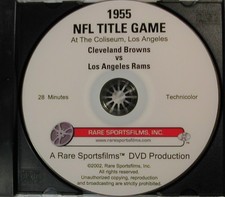 1955 NFL Championship Game Browns-Rams in COLOR on DVD!