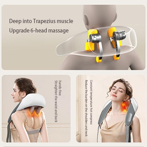 Deep 5D Pain Relief Kneading Massagers for Neck and Shoulder with Heat Goletsure - Picture 6 of 14