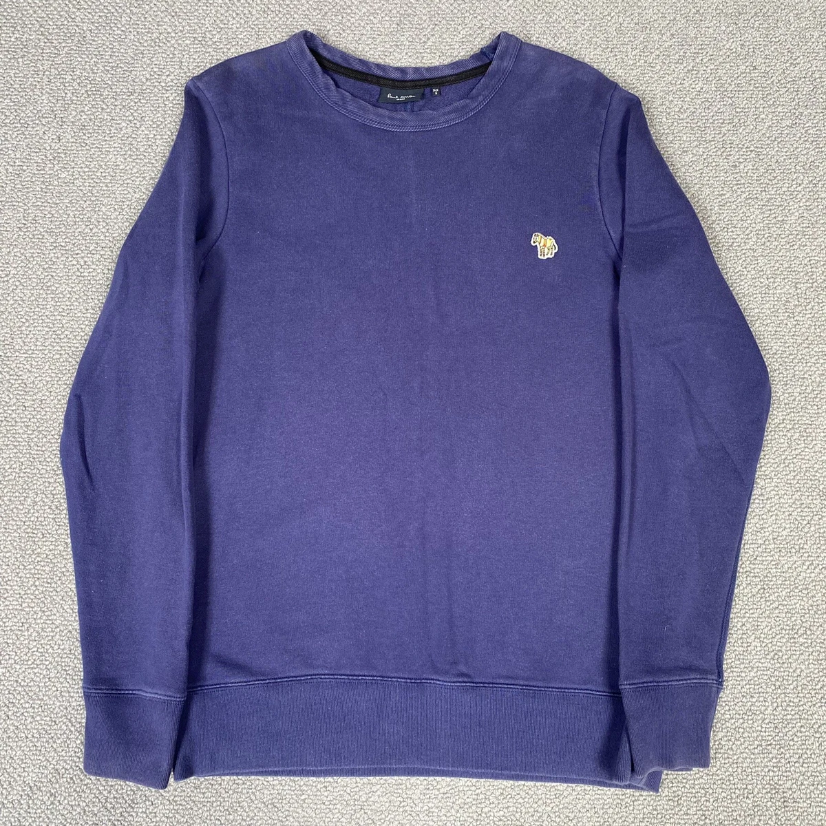 PAUL SMITH Sweatshirt Mens Small Purple Zebra Logo Sweater Jumper Pullover  | eBay