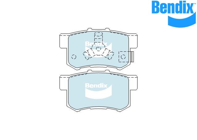 Grandtek Rear Brake Pads For Honda CR-V 2.4 VTEC AWD – DB1728 (4-Pack, Semi-Metallic)