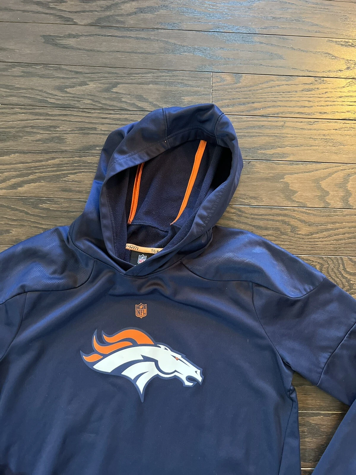 VETEMENTS Felpa con cappuccio Denver Broncos NFL Team Apparel blu navy taglia Youth XL 18