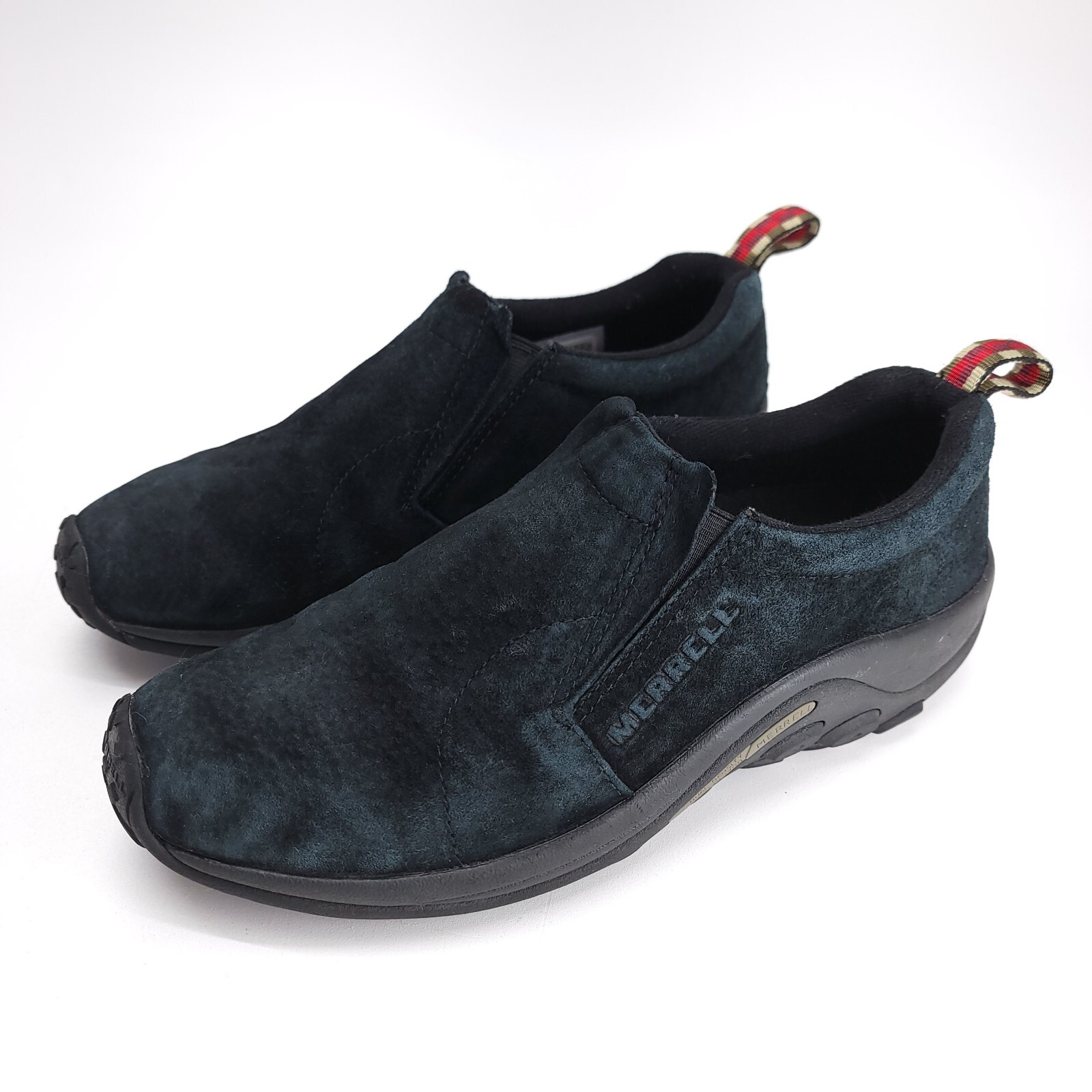 Merrell Jungle Moc scarpe slip on sneakers donna 11 nere scamosciate basse casual