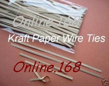 Quality Kraft Paper Wire Ties Twist Ties 6"/150mm 100ps