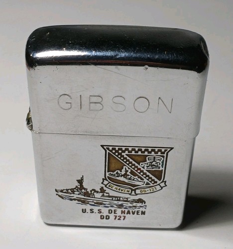 1970 Vintage Zippo Lighter USS De Haven DD-727 US Navy WW2 Korea Vietnam Zippo
