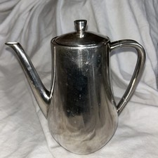 WMF Hutschenreuther German Coffee pot Silver Plated Good Condition Midcentury