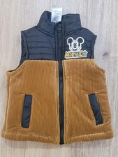 Disney Size 2T Mickey Mouse Brown Black Vest