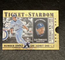 Upper Deck 1997 Ticket to Stardom Alex Rodriguez #TS10 Seattle Mariners Insert