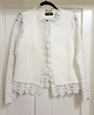 Beautiful White Lace Karl Lagerfeld Jacket sz...