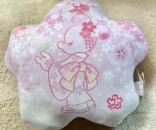 Disneyland Minnie Mouse & Daisy Duck Pillow New KIMONO Cherry Blossom Tokyo