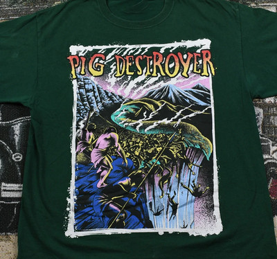 Pig Destroyer Men T-shirt Forest Green Cotton Tee All Sizes  XA25
