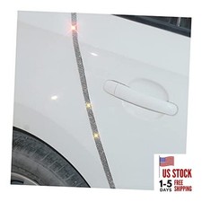 4PCS Bling Car Door Edge Guards Protector, Diamond Auto Side Door Anti White
