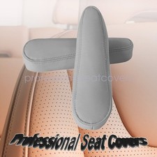 2005-2015 For Nissan Armada Titan Driver Passenger Seat Armrest Cover Gray 2pcs
