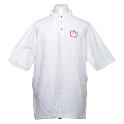 Anvil, Poloshirt, Größe: 2XL, Weiß, Baumwolle, Herren #a0y