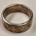 VINTAGE STERLING SILVER PLAIN BAND RING SIZE - 6, Small Full SILVER BAND RING