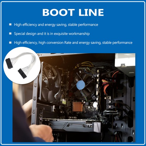Rallonge d'alimentation hôte câble ordinateur PC Atx 24 broches adaptateur connecteur - Photo 11/12