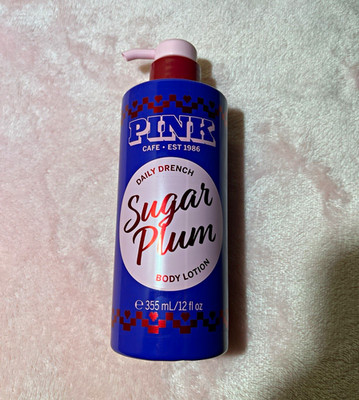 PINK Cafe Daily Drench Sugar Plum Body Lotion Vegan 12 fl oz Pump