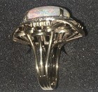 Vintage Australian Black Opal ~20 Carat Diamond Ring in 14k Yellow Gold 15.81 Gr — photo 6