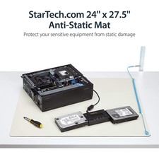 Startech Desktop AntiStatic Computer Mat Desk Accessory - White