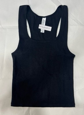 New with tags Nuskin black crop top medium
