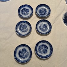 Flow Blue Lot Of Four 3