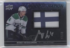 2021 SPx UD Black Pride of a Nation 92/99 Miro Heiskanen #PON-MH Patch Auto 0c3