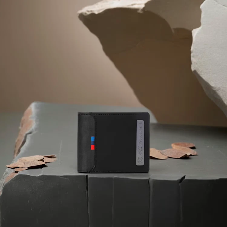 Cartera plegable clásica BMW M Motorsport con logotipo de metal negra - Puma Original Foto 3 de 4