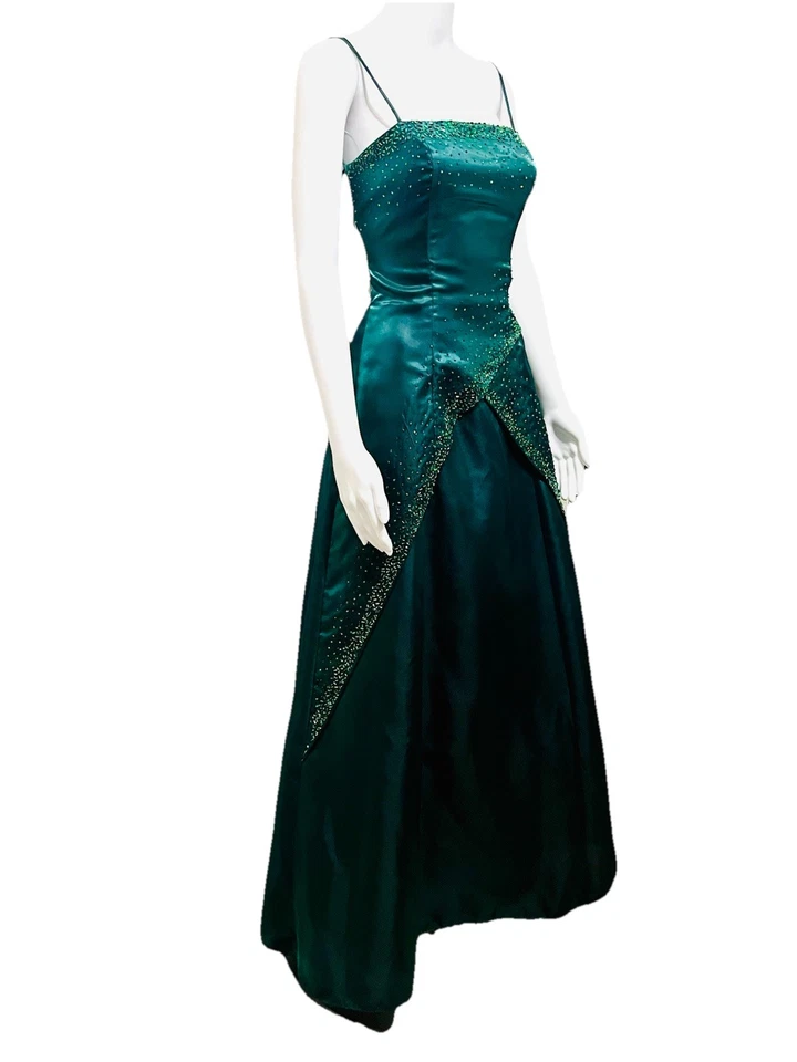 Morgan & Co Linda Bernel 绿色正式礼服,尺寸 5/6 选美舞会 Quinceañera 连衣裙 — 第 4/4 张图片