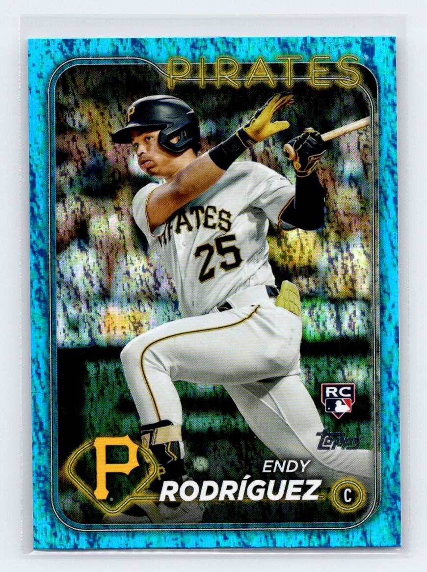 Endy Rodriguez 2024 Topps Series 1 #3 Blue Holofoil /999 RC