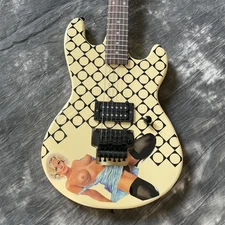 Electric Guitar Cream Solid Body 6 String Maple Neck Rosewood Fretboard