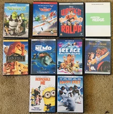 Lot 10 DVD Animated Hits Disney Dreamworks + 1 Special Edition Finding Nemo Game