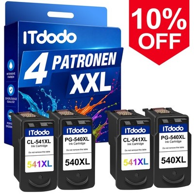 Patronen für Canon 540 541 XXL PG-540 XL PIXMA TS5150 MG3150 MG3550 3650 MX395