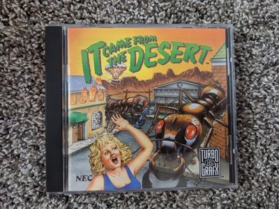 It Came From the Desert TurboGrafx-16 CD-ROM NEC PC Engine 1992 CIB Manual Case