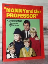 Vintage 1970 Nanny and the Professor Coloring Book Used – Saalfield B114