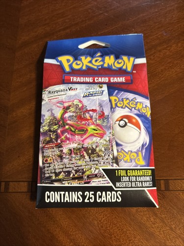 NEW Pokémon Trading Card Game Rapid Strike Rayquaza VMAX 25-Pack w/Foil & Rares
