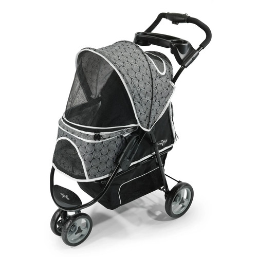 Gen7Pets Black Onyx Promenade Pet Stroller with Parent Tray - Open Box New