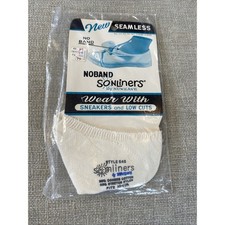 Vintage NOS New Adult No Show Socks Soliners By Nuweave Seamless 1970s