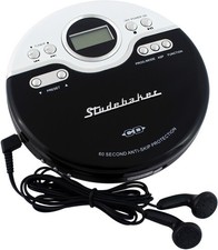 Studebaker SB3703BW Joggable Personal CD Player - FM - Bass Boost White/Black 