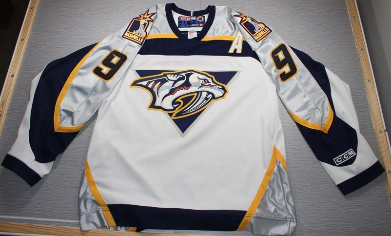 Vtg Paul Kariya Nashville Predators CCM Hockey Jersey Men’s Large MIC Sewn Rare