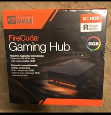 Seagate FireCuda 8TB RGB External Gaming Hub Hard Drive New Sealed