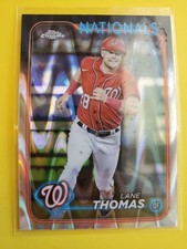 2024 Topps Chrome RayWave Refractors #66 Lane Thomas - Washington Nationals