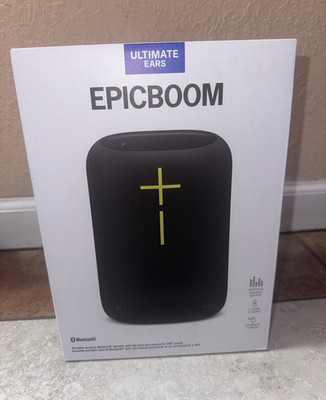 Ultimate Ears EPICBOOM Portable Bluetooth Speaker, Black, Waterproof Drop Proof
