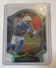Jason Moore SP RC 2020 Panini Select Blue Prizm Die-Cut Concourse Rookie #78