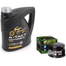 FZS600 Fazer Oil & Filter Kit Mannol Semi Synthetic 10w40 4L Yamaha FZS 600 2001 7.50 per litre