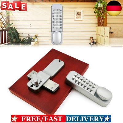 Waterproof Mechanical Digital Door Lock Push Button Keypad Keyless Code &NEW