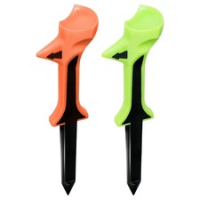 10 Degree Plastic With Rubber Cushion Top Golf Tees Tapered Base Less Friction