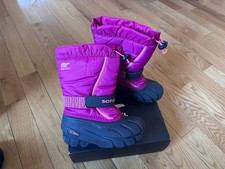 SOREL Youth Little Kids 13 Flurry Winter Snow Boots Tropic Pink EU 31