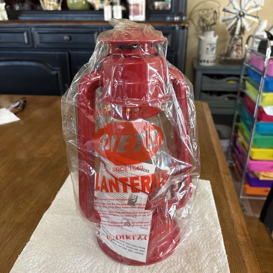 Vintage Dietz Junior No. Linterna de 20 a 12 pulgadas **ROJA** Foto 2 de 3