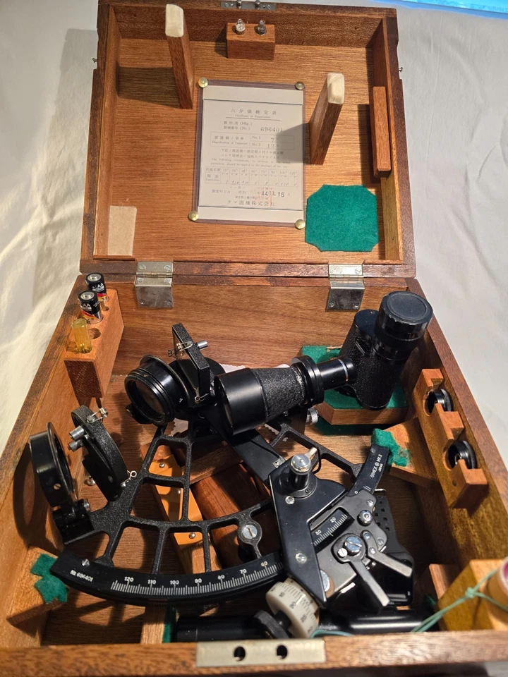 ¡Hallazgo raro! Simex Sextante con Estudio en el Hogar Cursos de Navegación Celestial y Costal Foto 3 de 4