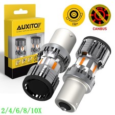 1156 7506 LED Turn Signal Switchback Amber Yellow Light Bulbs Error Free 2~10X